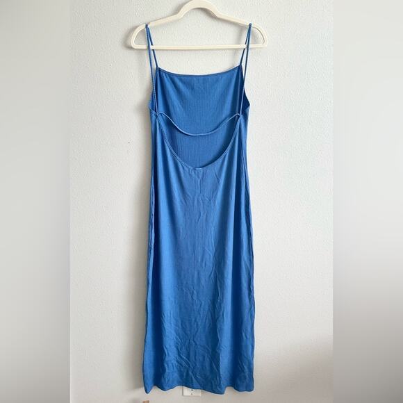 NWT Reformation Laney Dress in Dusk Blue Size XL